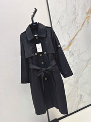 Celine/26 Early Autumn New Style Early Autumn New Style Notched Collar Belted Trench Coat