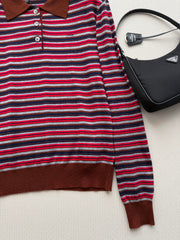 Prada/26 Early Autumn latest collared knit Polo shirt.