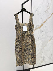Chanel/26Ss Early Autumn Latest Leopard Print Camisole Dress