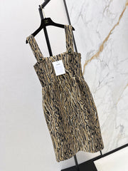 Chanel/26Ss Early Autumn Latest Leopard Print Camisole Dress