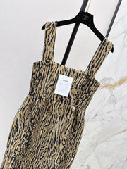 Chanel/26Ss Early Autumn Latest Leopard Print Camisole Dress