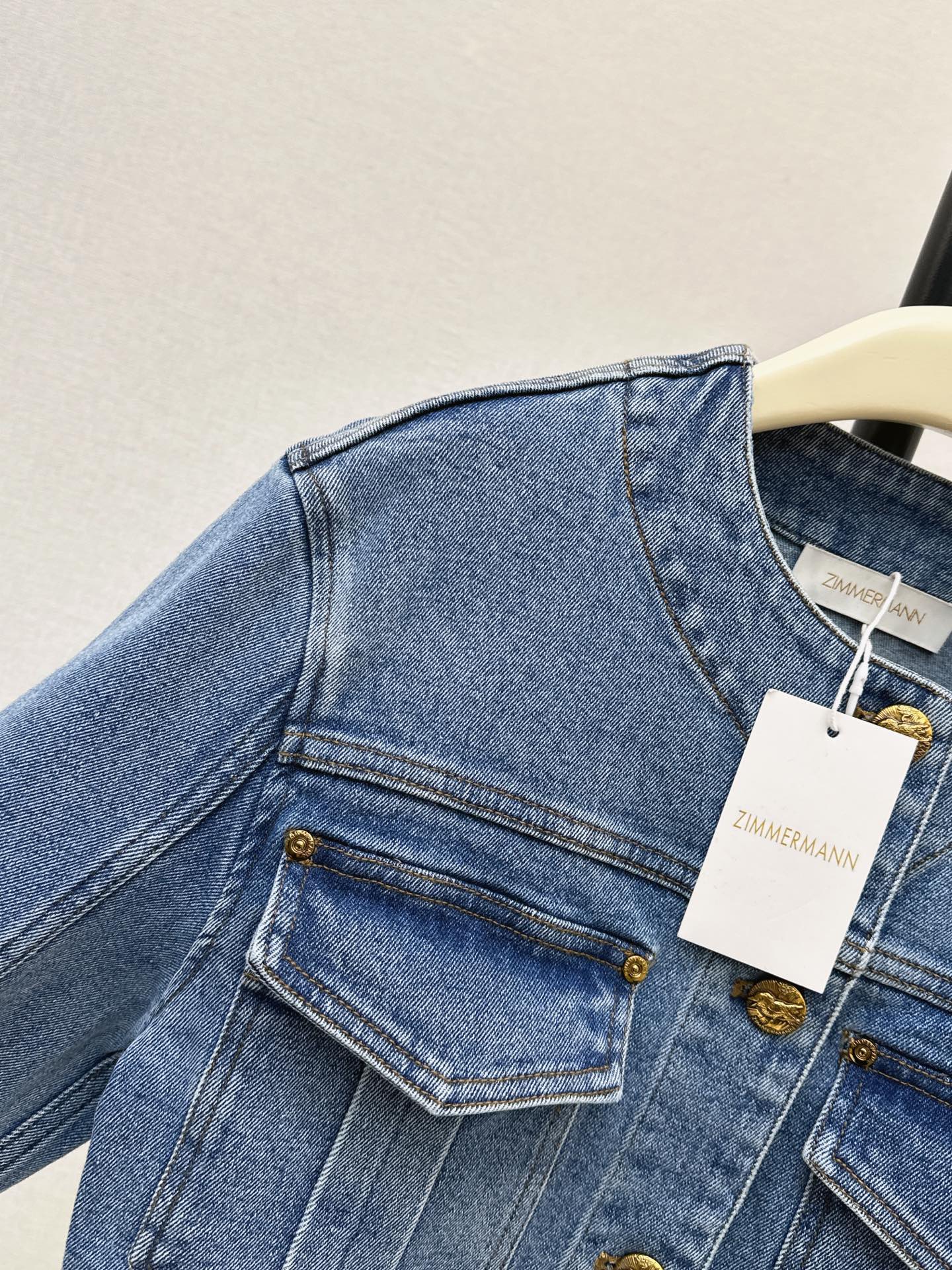 zimmermann/26 Early Autumn New Retro Vacation Style Denim Set