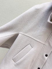 Brunello Cucinelli/26 Autumn and Winter Latest Double-Sided Fleece Collar Short Jacket