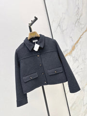 Brunello Cucinelli/26Ss Early Autumn Latest Minimalist Short Wool Coat