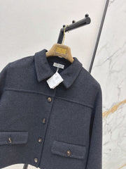 Brunello Cucinelli/26Ss Early Autumn Latest Minimalist Short Wool Coat