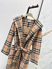 Burberry/26Ss Autumn/Winter Latest Double-Faced Wool Long Coat