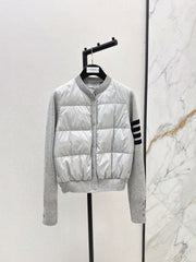 Thom Browne/26 Early Autumn Latest Short Down Jacket with Collar