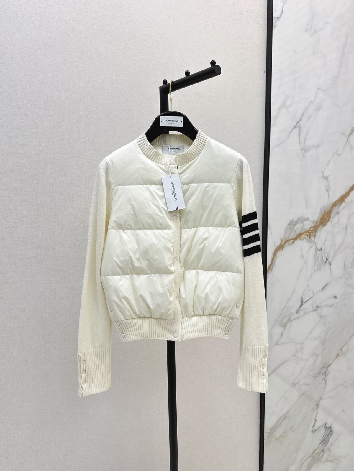 Thom Browne/26 Early Autumn Latest Short Down Jacket with Collar