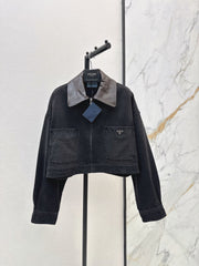 Prada/26 Early Autumn New Lapel Denim Jacket