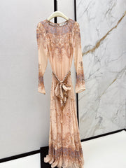 zimmermann/26 Early Autumn Latest Vacation-Style Elegant Long Dress