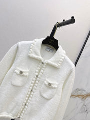 Chanel/26 Early Autumn Latest Coco Girl Polo Collar Knit Cardigan