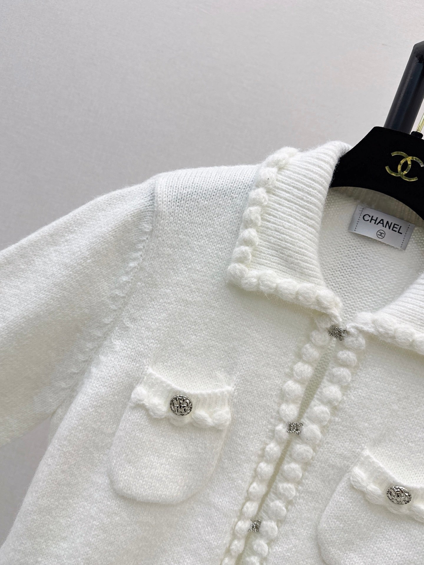 Chanel/26 Early Autumn Latest Coco Girl Polo Collar Knit Cardigan