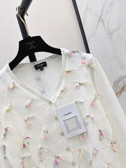 Chanel / 26 Early Autumn Latest Hollow-Out Short Knit Cardigan