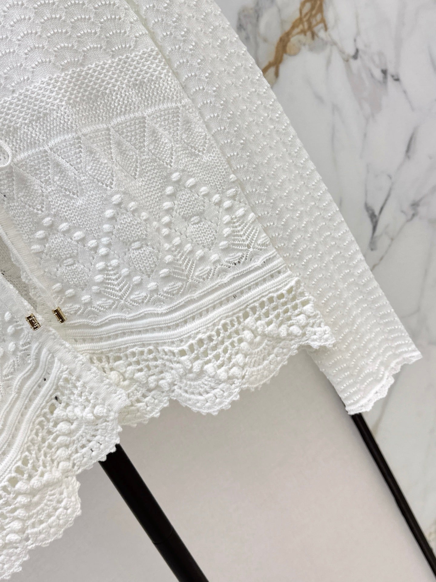 chanel/26 Early Autumn New Hollow-Out Short Knit Cardigan