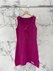 MiuMiu/26 New Bow Wool Dress