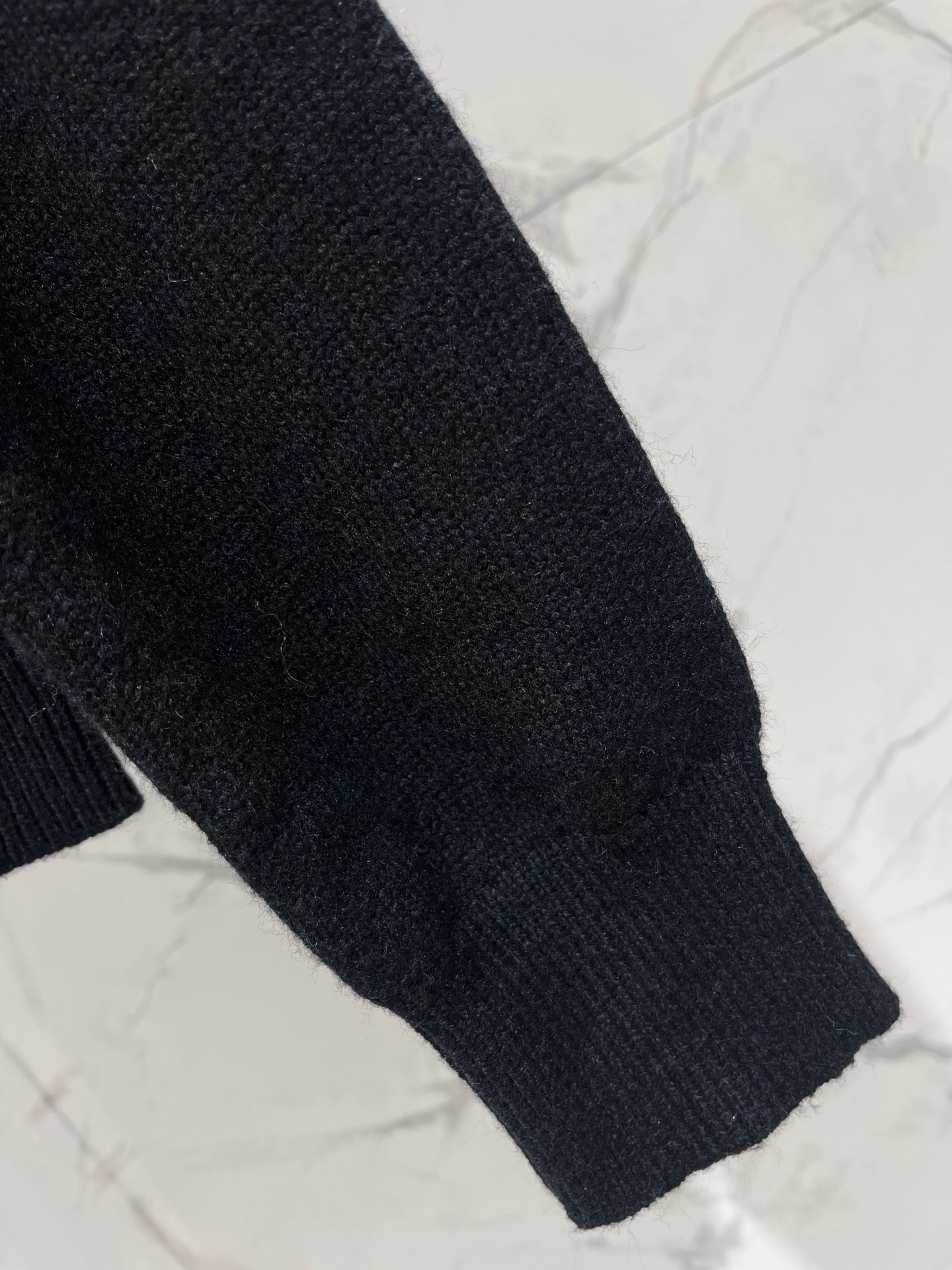 MiuMiu/26 New Early Autumn Knight Logo Wool-Cashmere Blend Cardigan