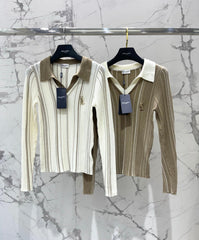 Yves Saint Laurent/26 New Kids' Colorblock Two-in-One Collar Knit Sweater