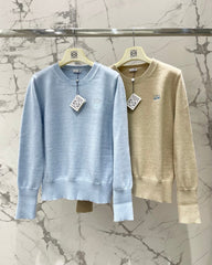 Loewe/26 New Embroidered Knit Long Sleeve
