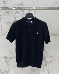 Ralph Lauren / 26 New Polo Collar Embroidered Pony Knit Short Sleeve