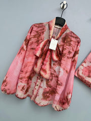 zimmermann/26 New Pink-Brown Gradient Tie-Dye Set