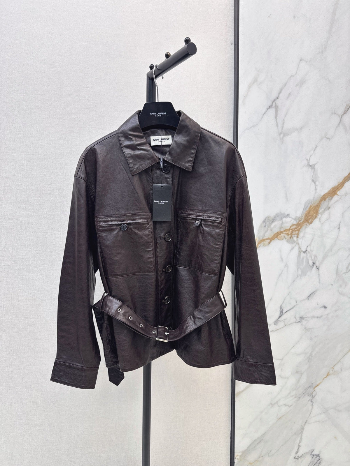 Yves Saint Laurent/26 Latest Retro Leather Jacket