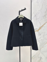 Hermès/Fall-Winter Latest Embroidered Reversible Wool Coat