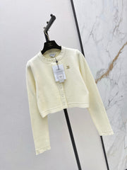 chanel/26 Early Autumn Latest Heavy Beaded Knit Long Sleeve Cardigan