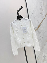 Chanel/26 Early Autumn Latest Hollow Floral Jacquard Knit Cardigan