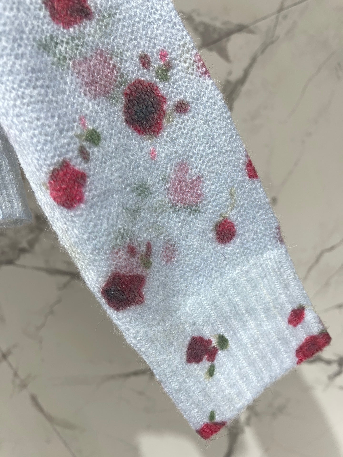 Dior/New Ombre Floral Print Knit Cardigan