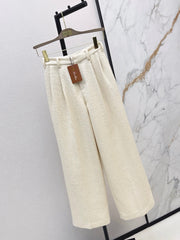Loro Piana/26 New Wool Tweed Straight-Leg Trousers