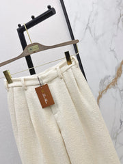 Loro Piana/26 New Wool Tweed Straight-Leg Trousers