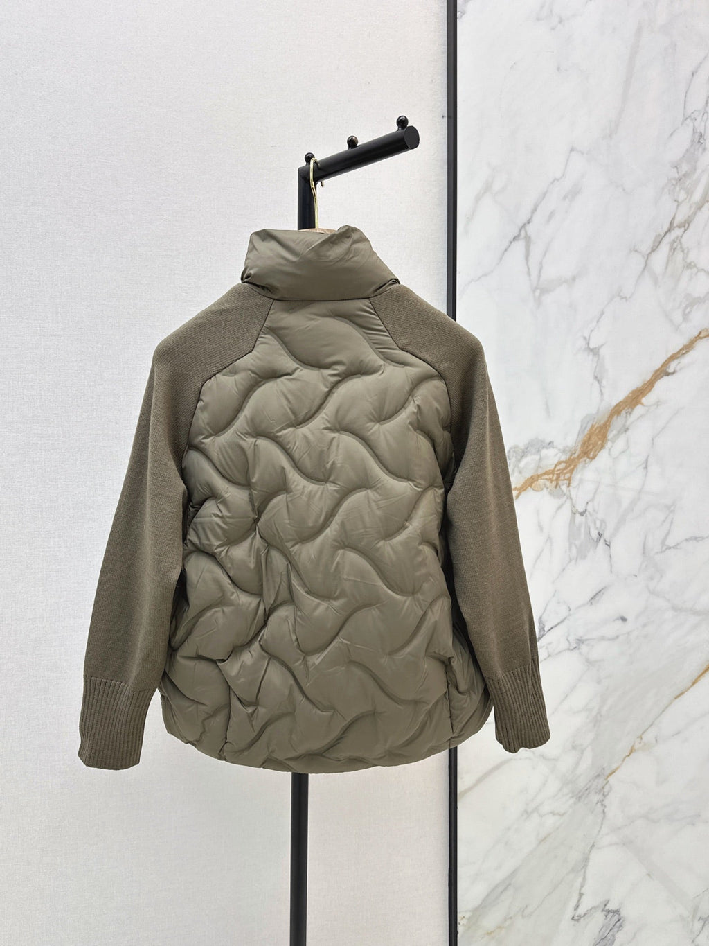 LORO PIANA/26Latest Autumn/Winter Knit-Panel Down Jacket