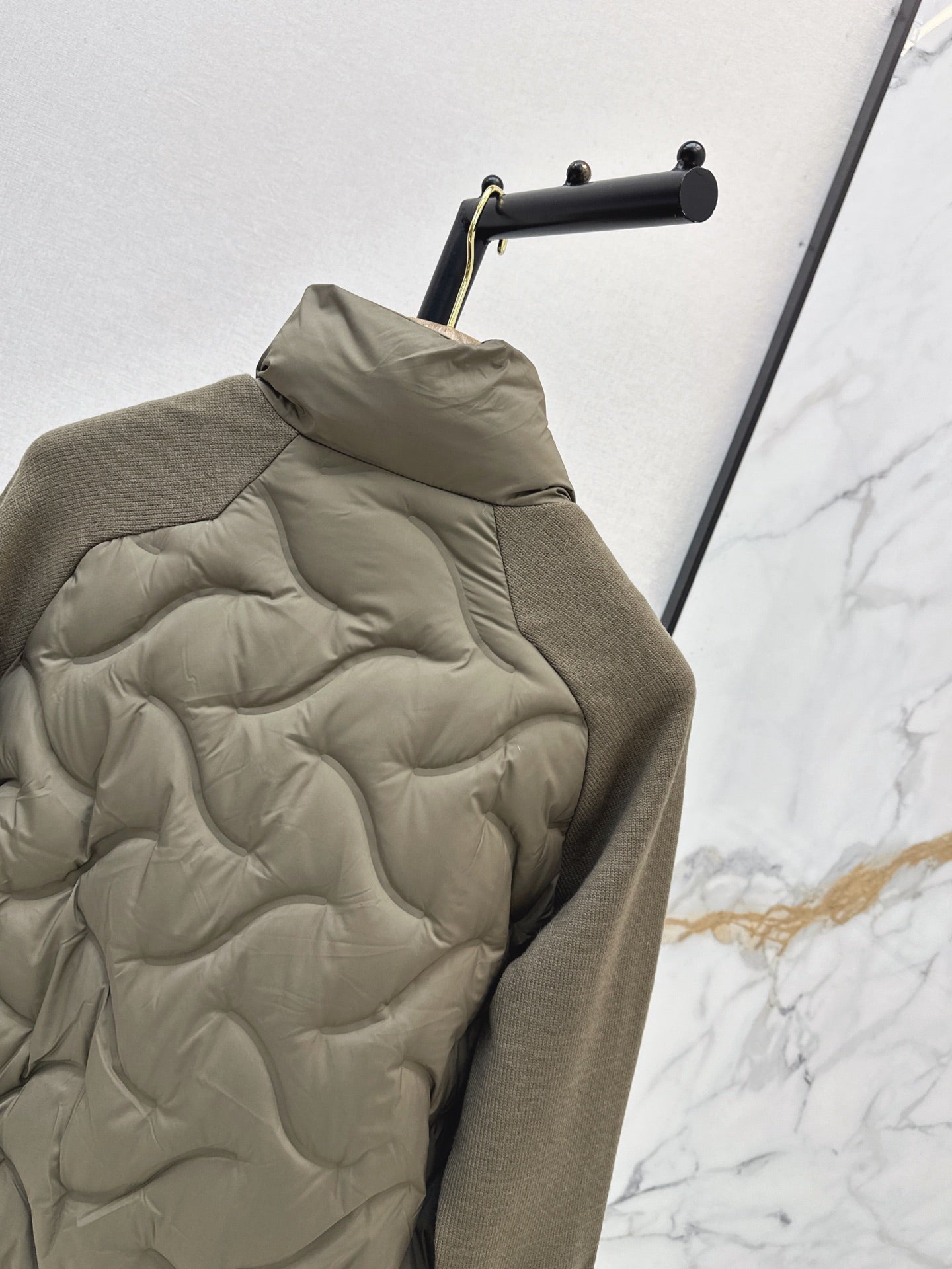 LORO PIANA/26Latest Autumn/Winter Knit-Panel Down Jacket