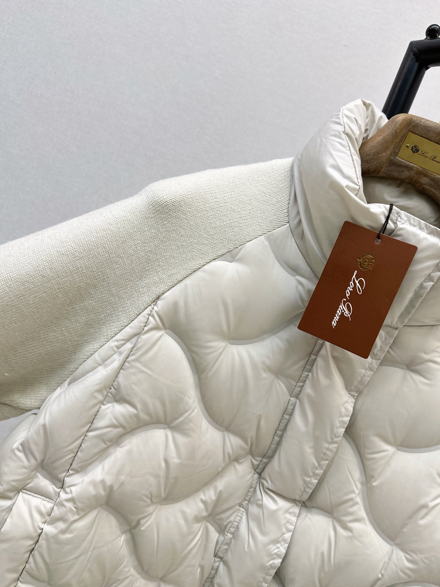 LORO PIANA/26Latest Autumn/Winter Knit-Panel Down Jacket