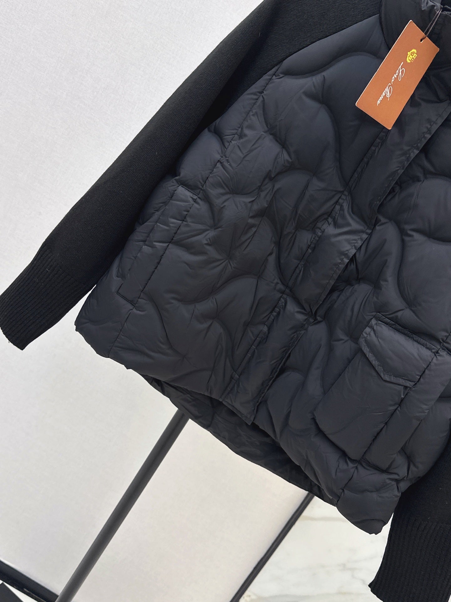 LORO PIANA/26Latest Autumn/Winter Knit-Panel Down Jacket