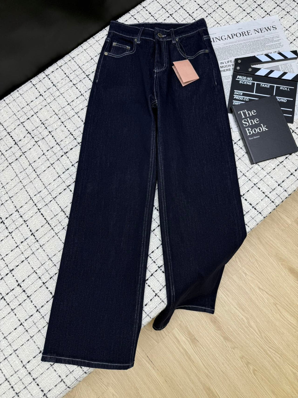MiuMiu/26New Loose Straight-Leg Jeans
