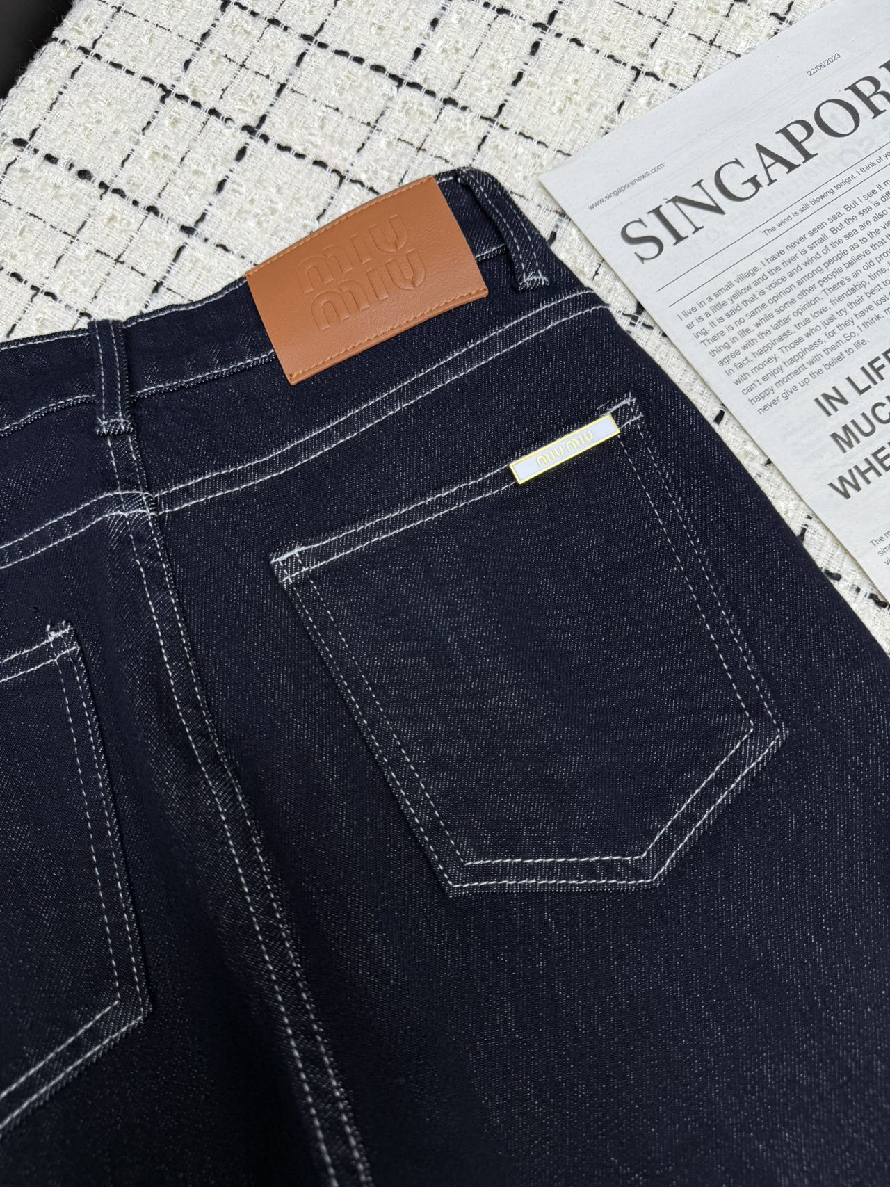 MiuMiu/26New Loose Straight-Leg Jeans