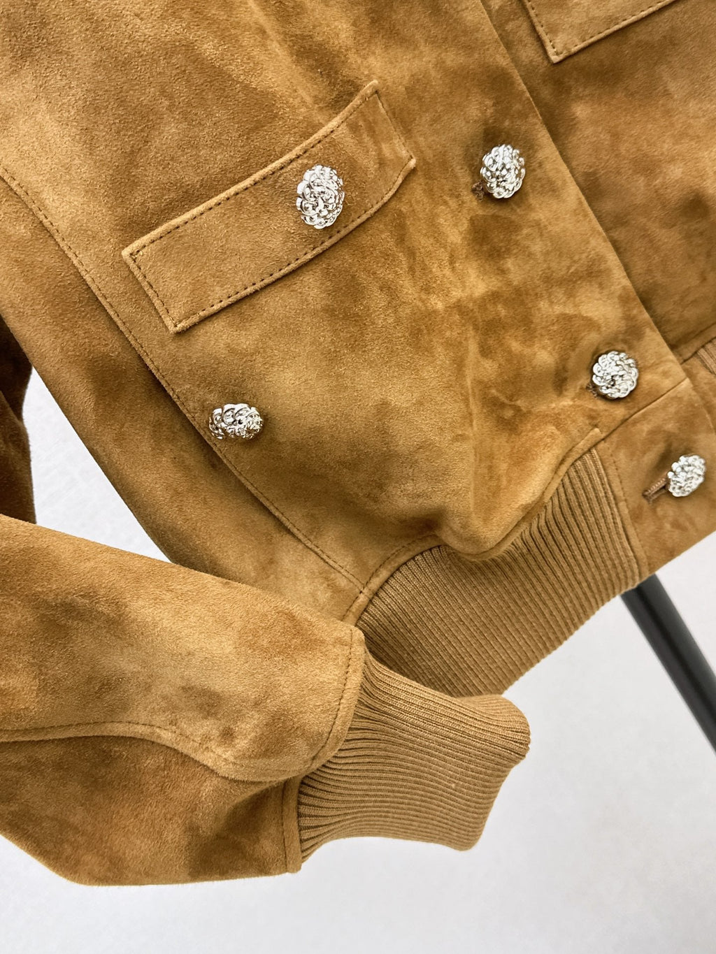 chanel/26Latest Early-Autumn Suede-Finish Baseball Jacket