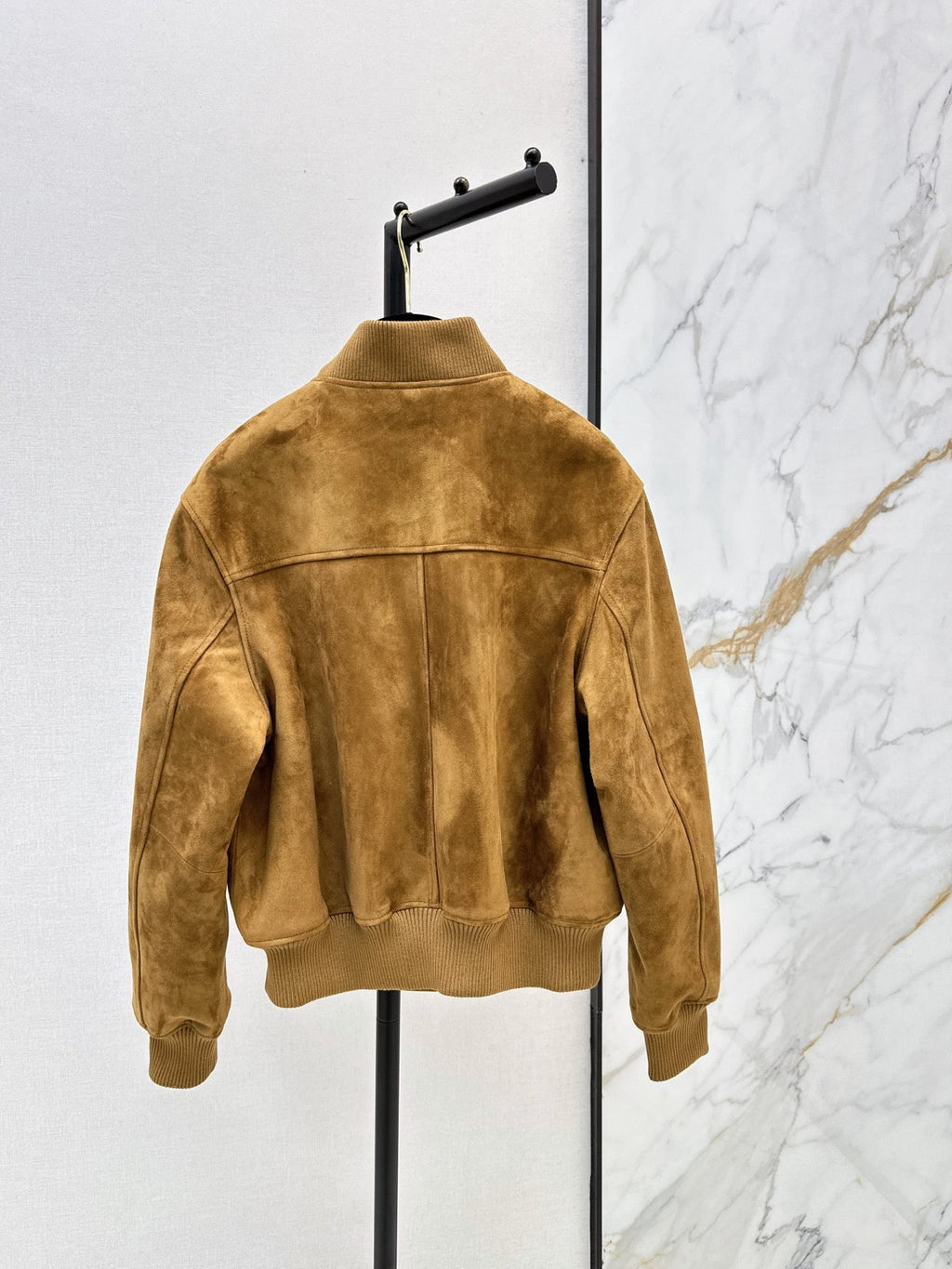 chanel/26Latest Early-Autumn Suede-Finish Baseball Jacket