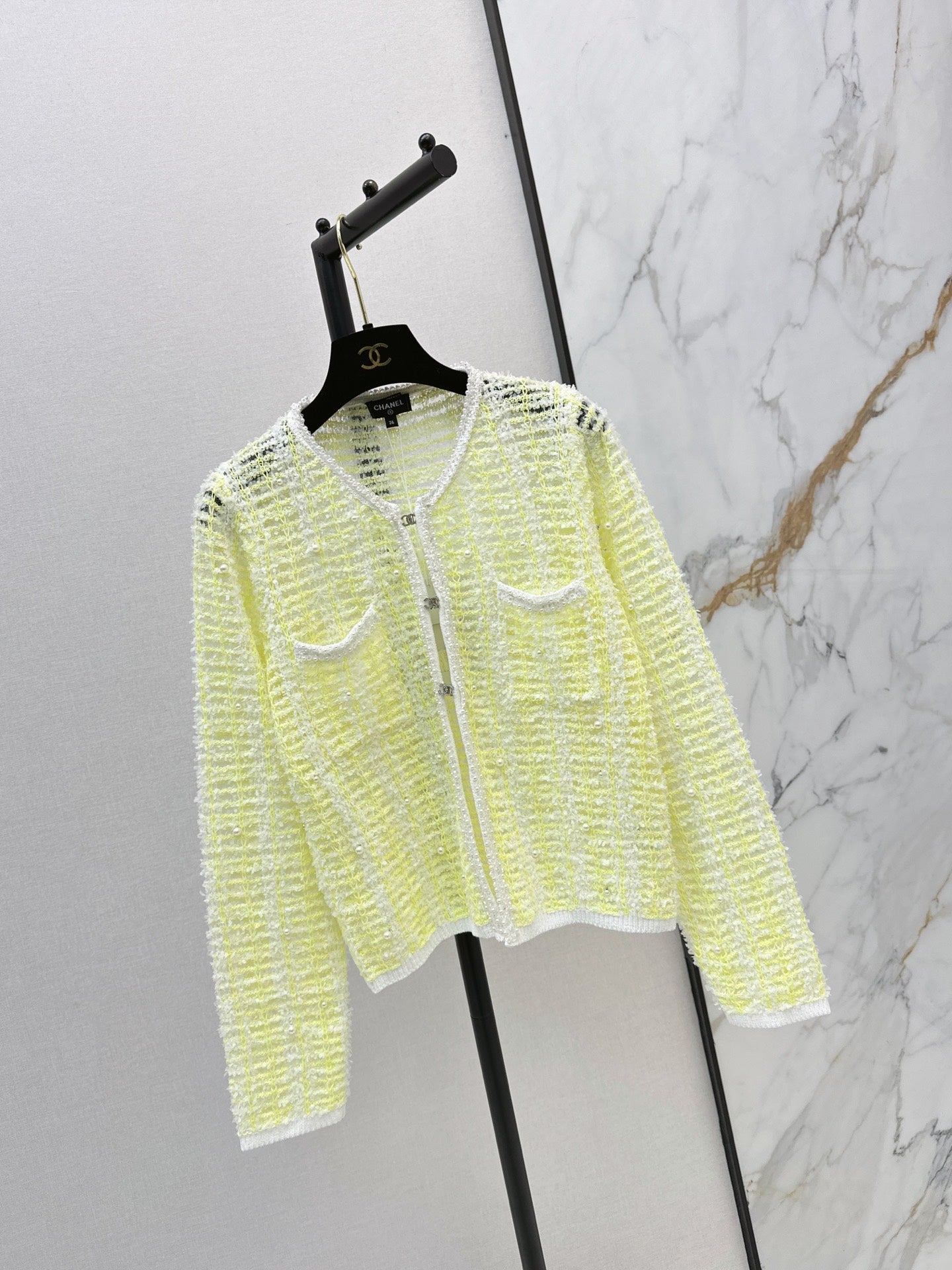 chanel/26Latest Early Autumn Open-Knit Cardigan