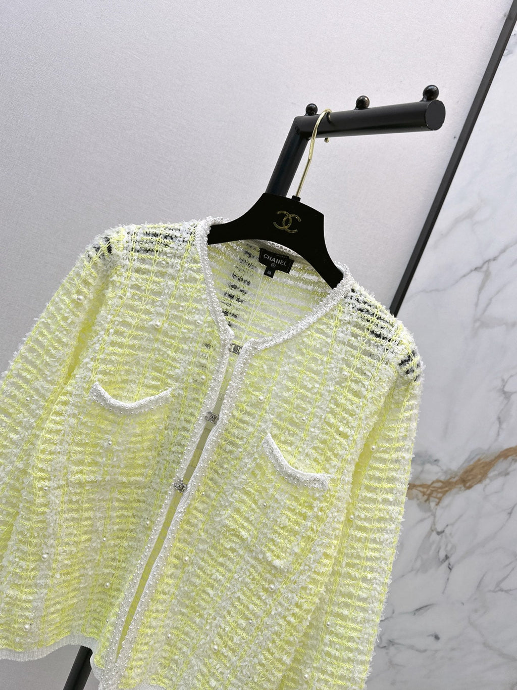 chanel/26Latest Early Autumn Open-Knit Cardigan