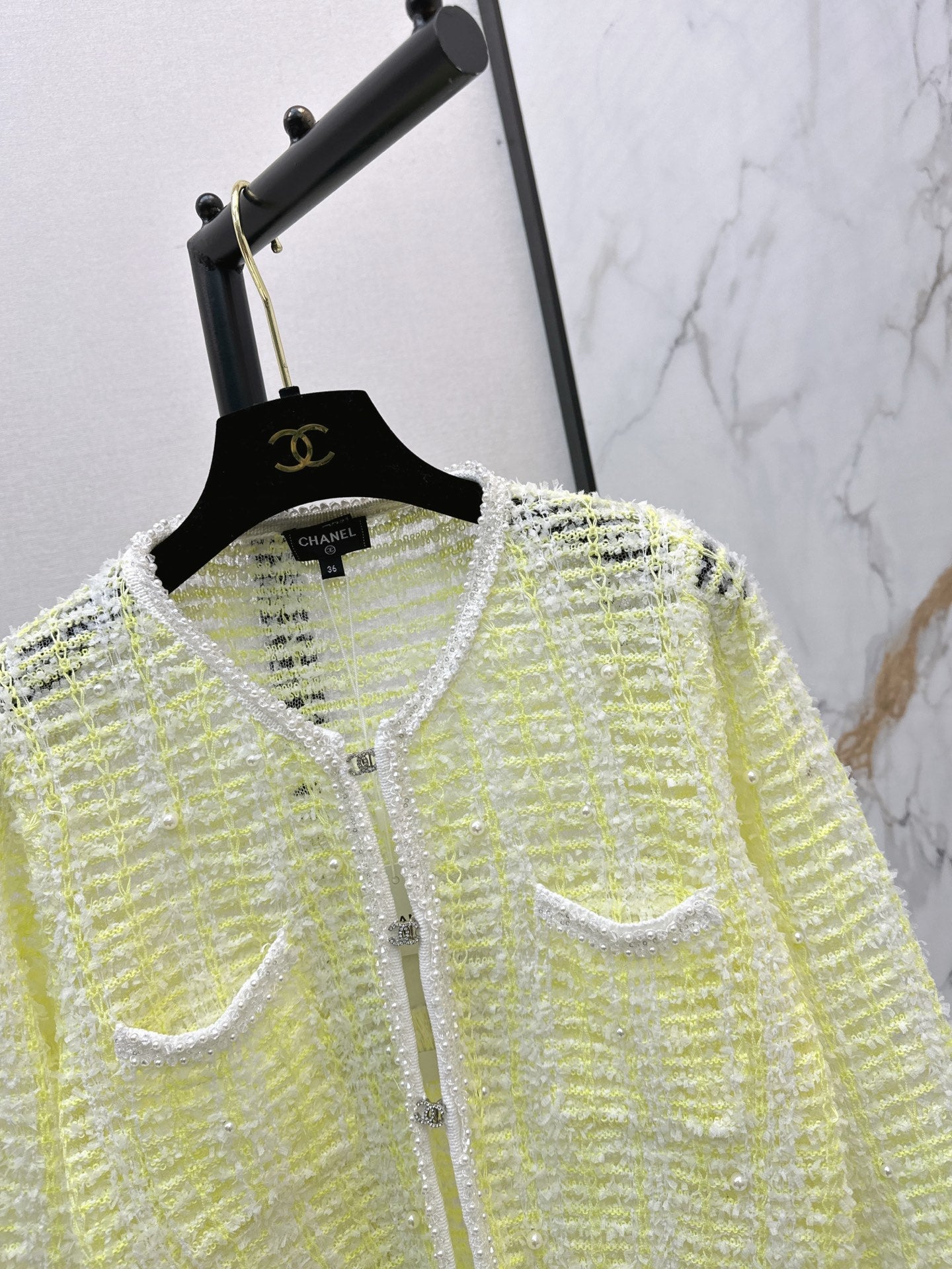 chanel/26Latest Early Autumn Open-Knit Cardigan