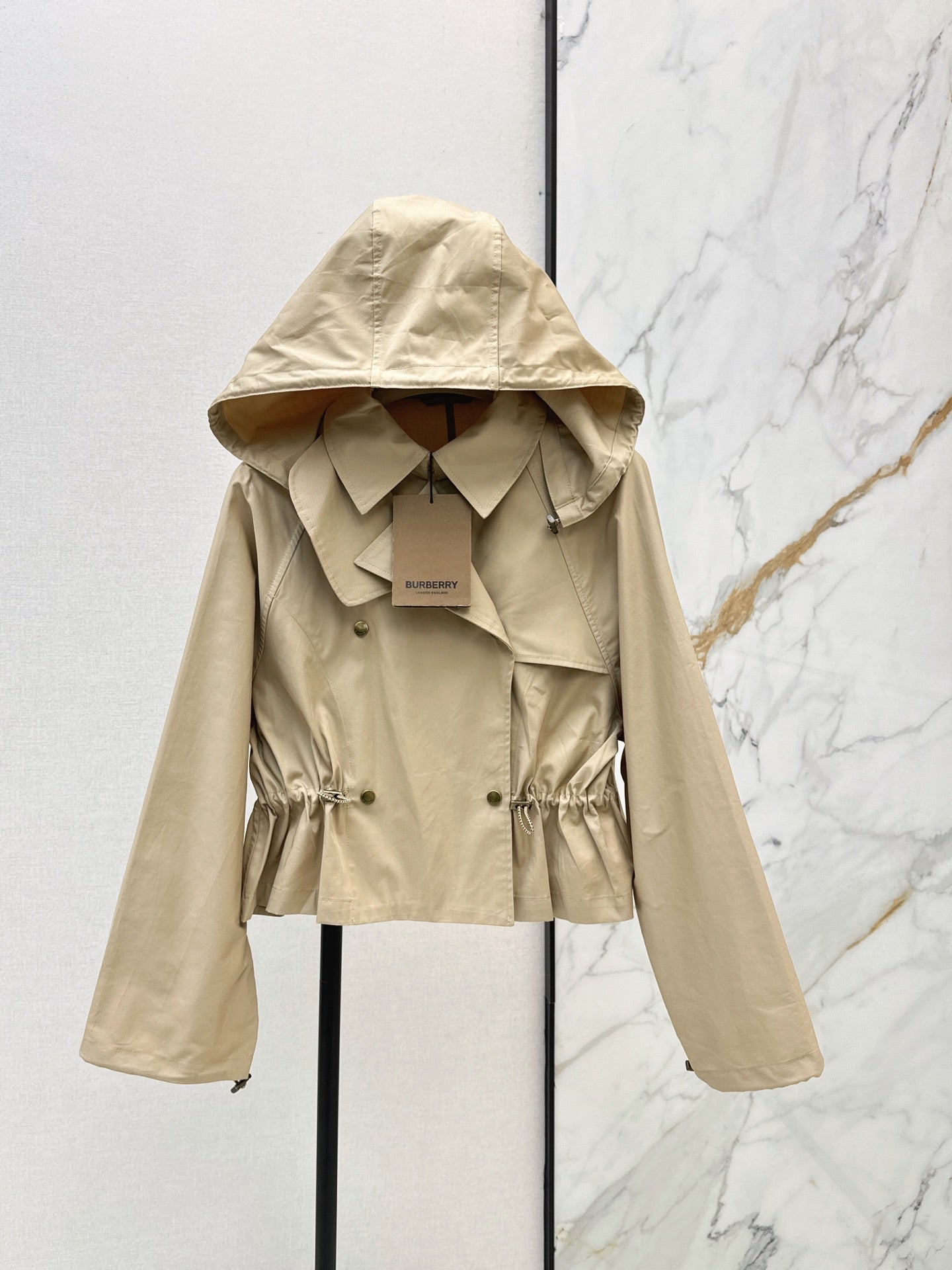 Burberry/26Latest Early-Autumn Cropped Trench Coat