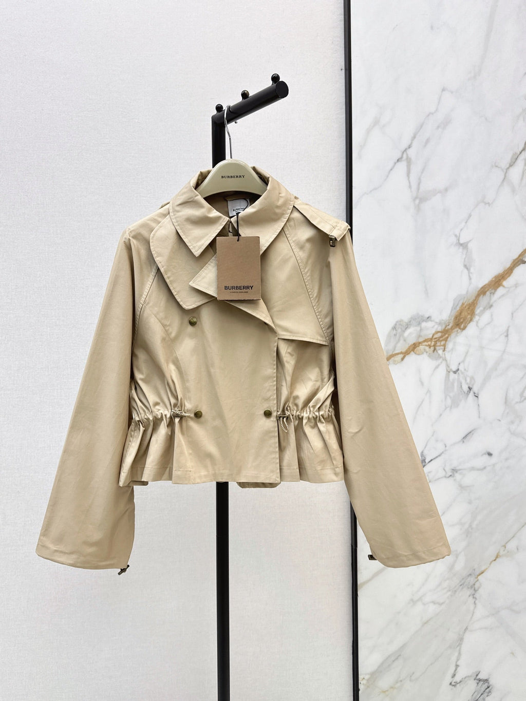 Burberry/26Latest Early-Autumn Cropped Trench Coat