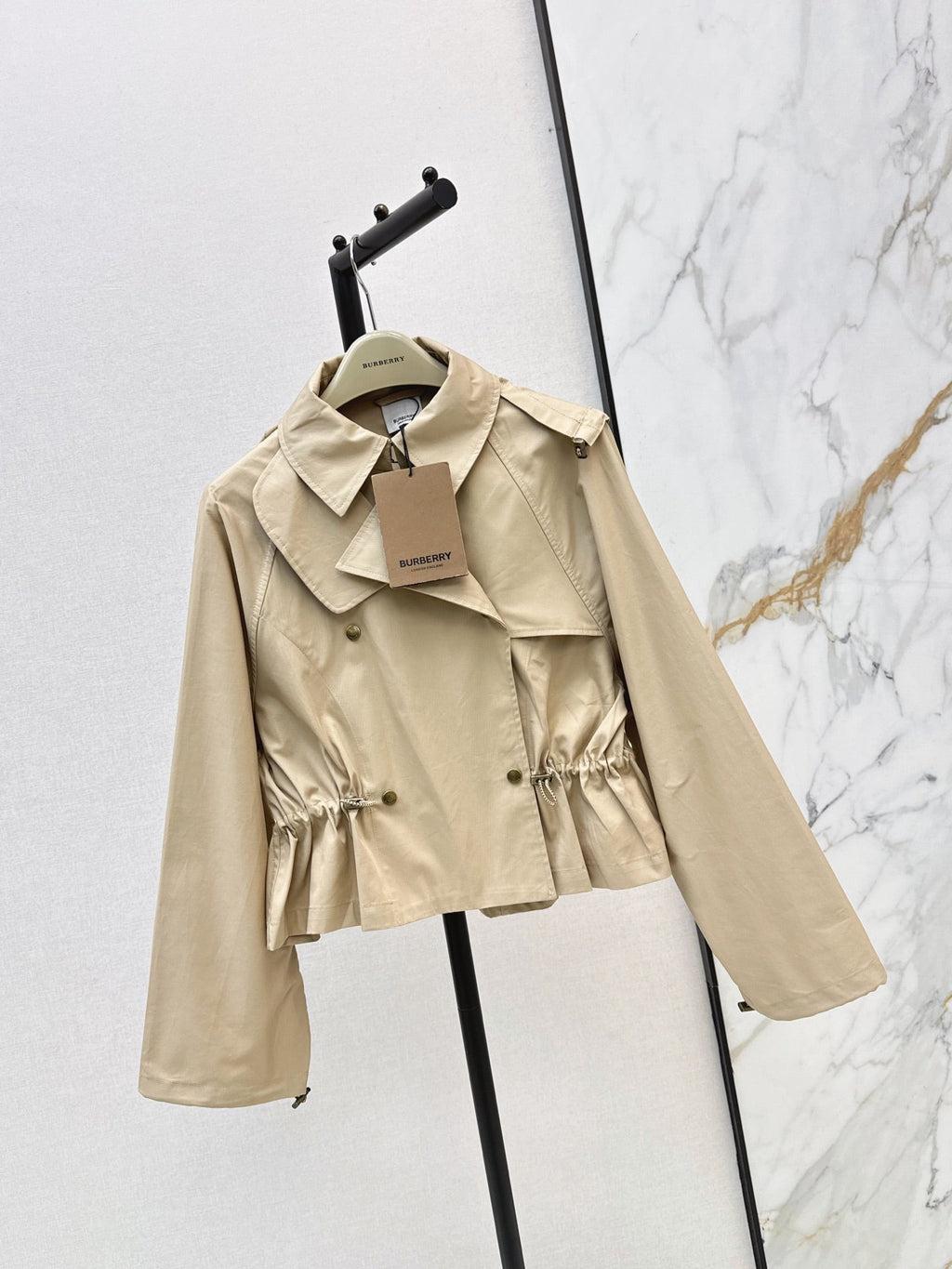 Burberry/26Latest Early-Autumn Cropped Trench Coat