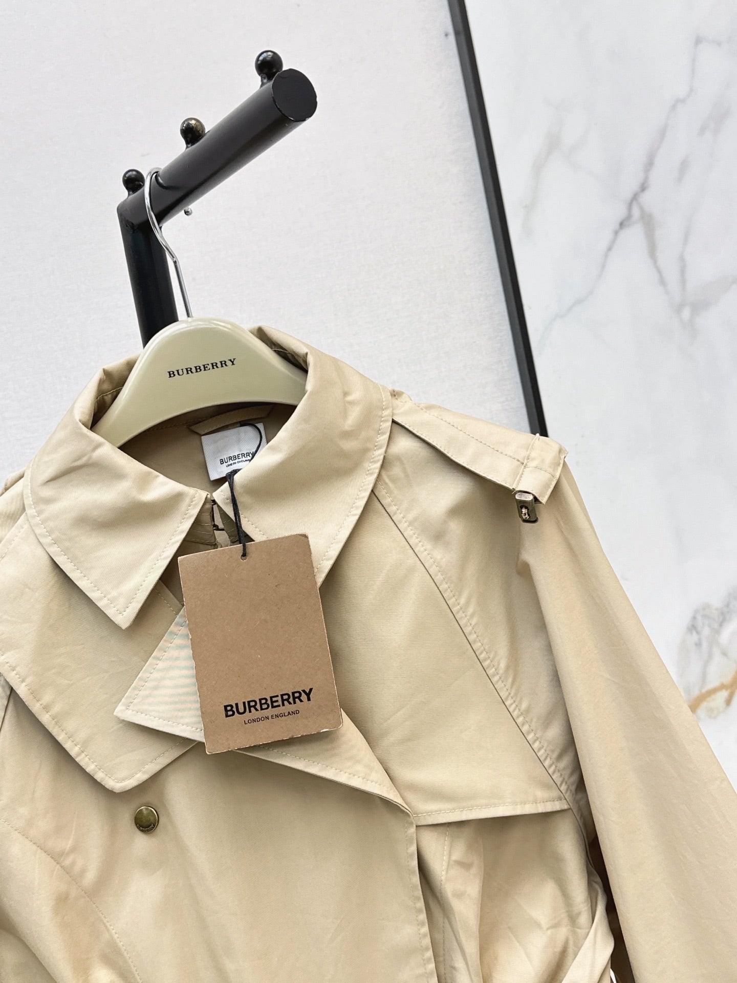 Burberry/26Latest Early-Autumn Cropped Trench Coat