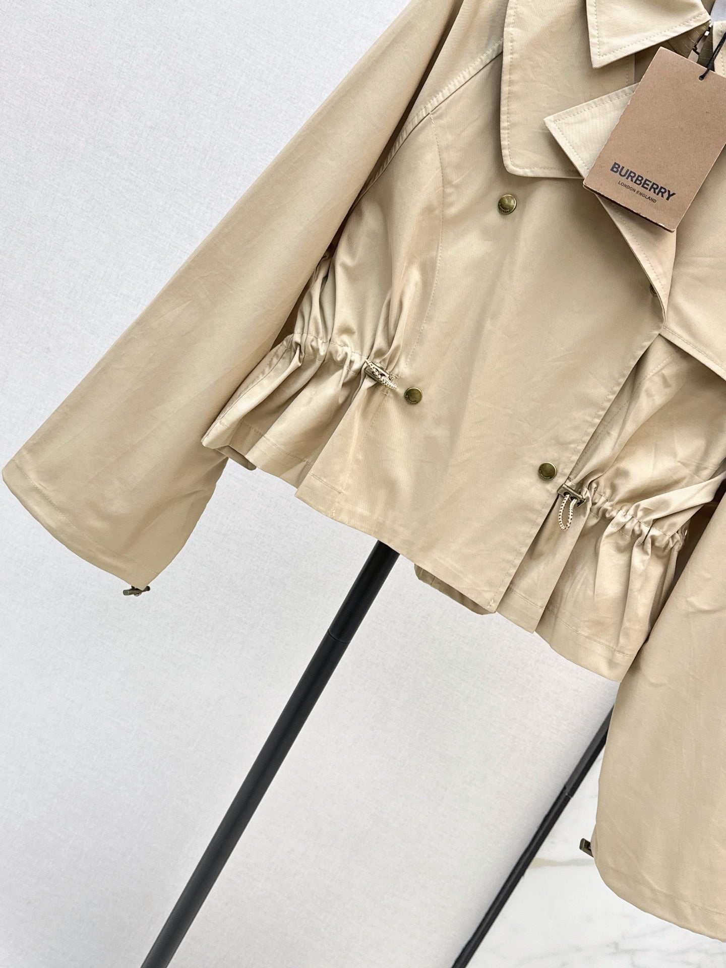 Burberry/26Latest Early-Autumn Cropped Trench Coat