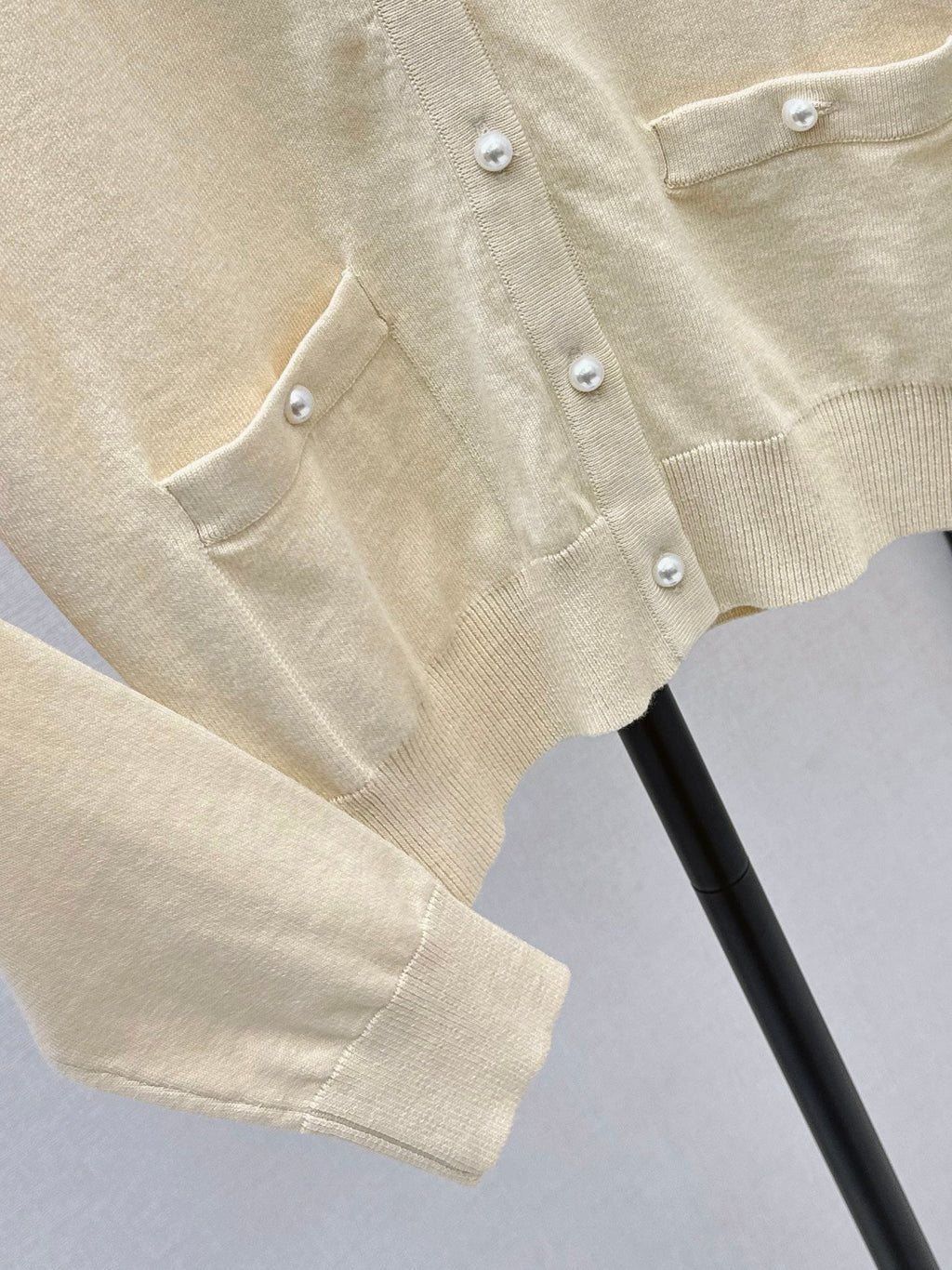 dior/26New Early Autumn Collared Long-Sleeve Knit Cardigan