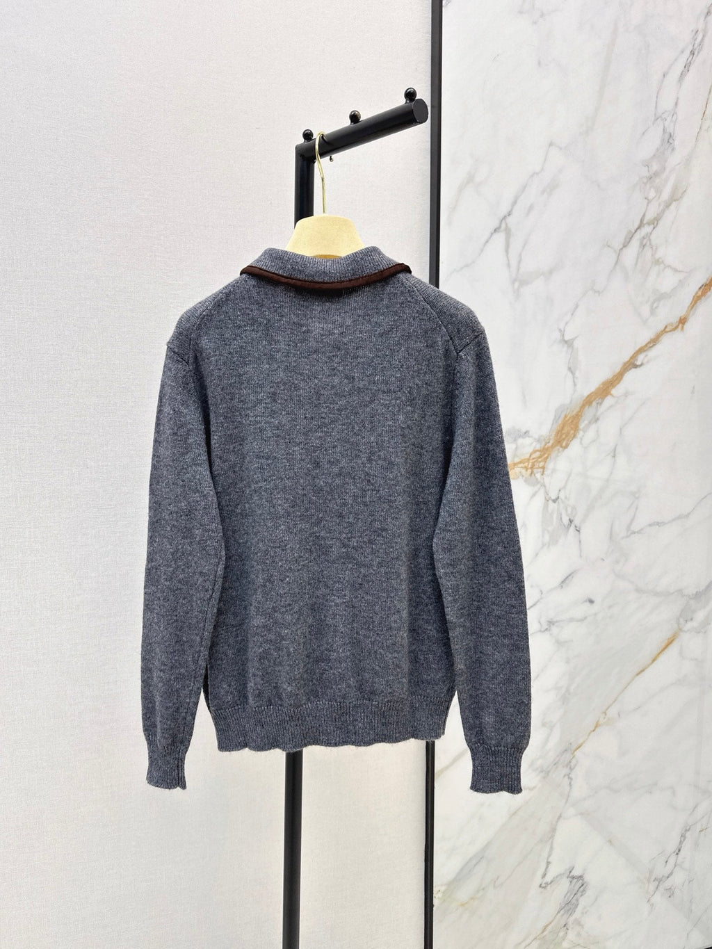 MiuMiu/26Latest Fall/Winter Collared Zip-Up Cardigan