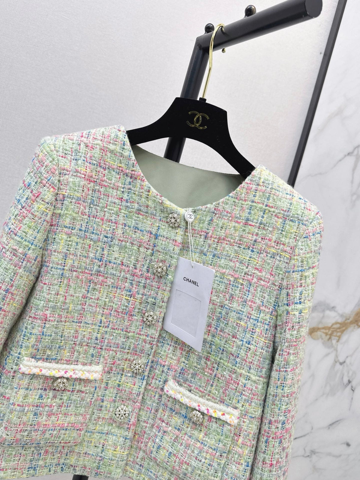 Chanel/26Latest Autumn/Winter Cropped Woven Jacket